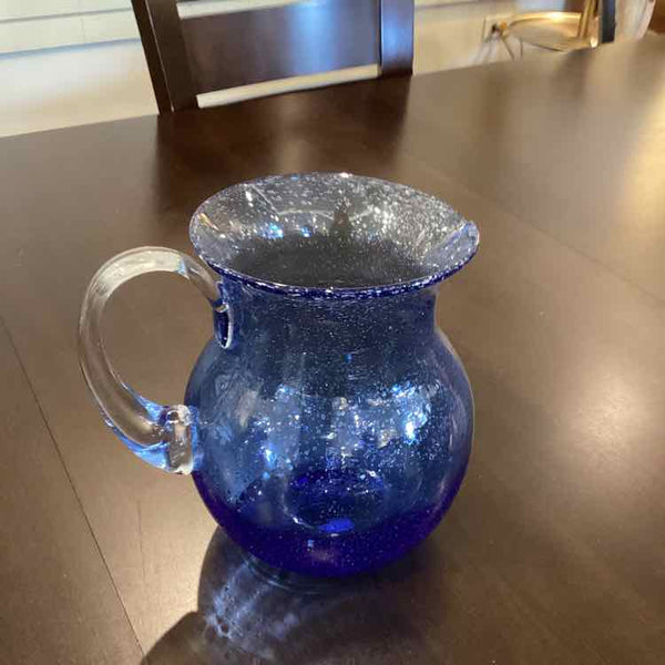 Cobalt Blue Glass Pitcher