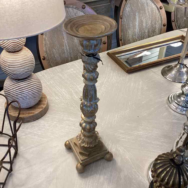 Decorative Candlestick - Resin Gold Base