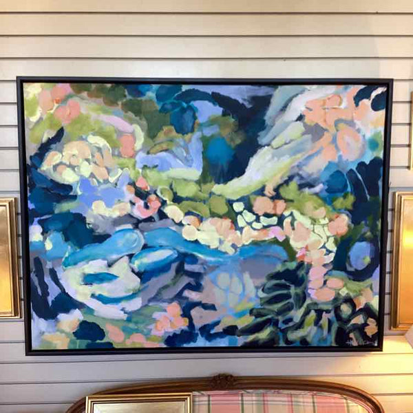 Contemporary Garden Scene Original Art
