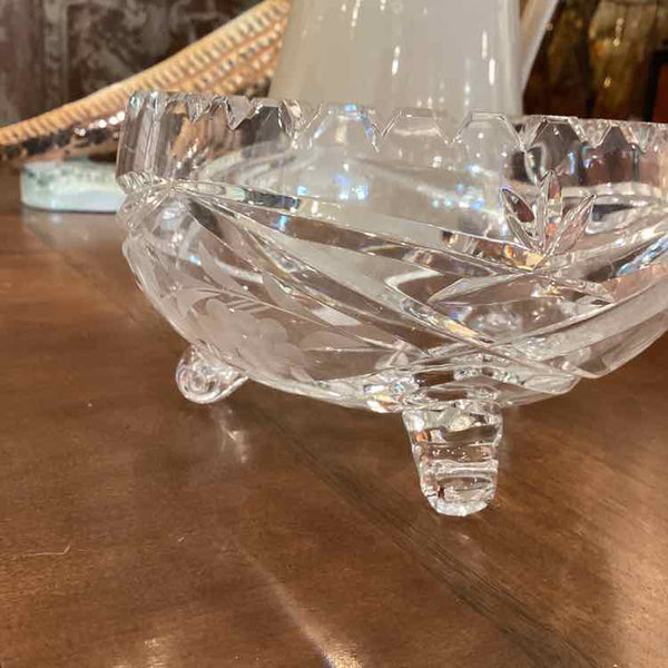 3 Footed Crystal Bowl