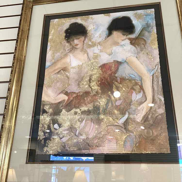 Two Dancers Seriograph By Janet Treby
