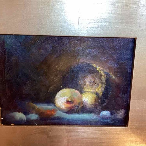Onions In Basket  Painting By Nina Meixner
