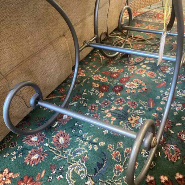 Charleston Forge Travertine And Iron Table