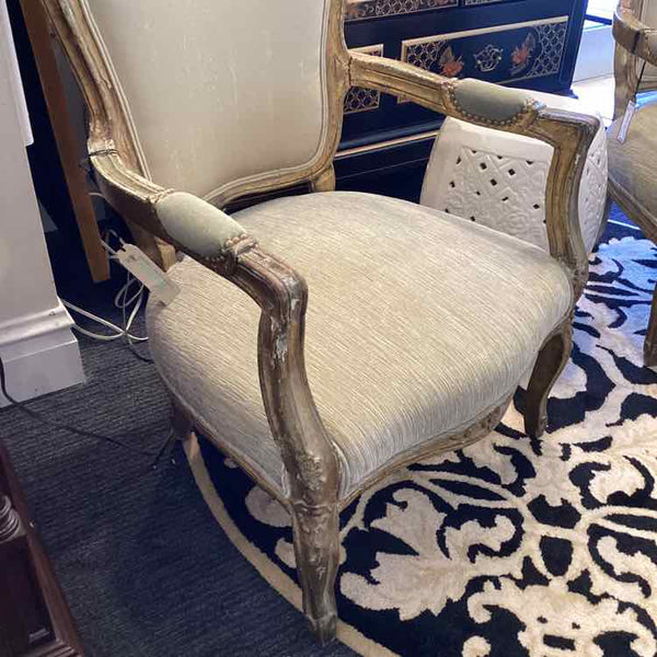 Carved Wood Bergere Arm Chair