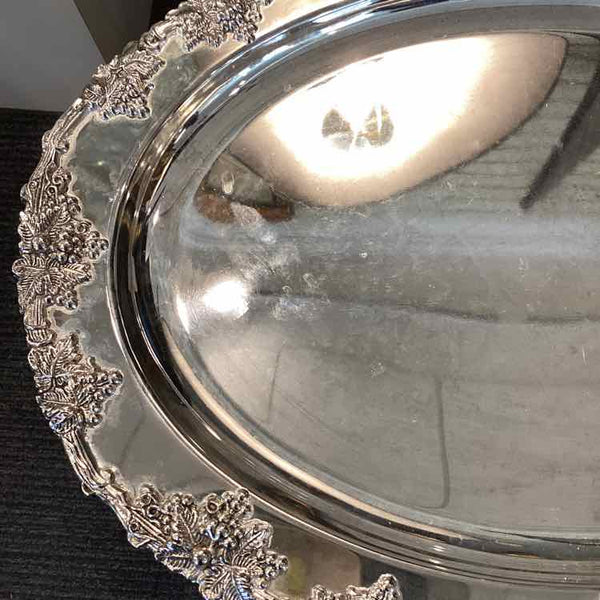 Oval Grape Pattern Tray