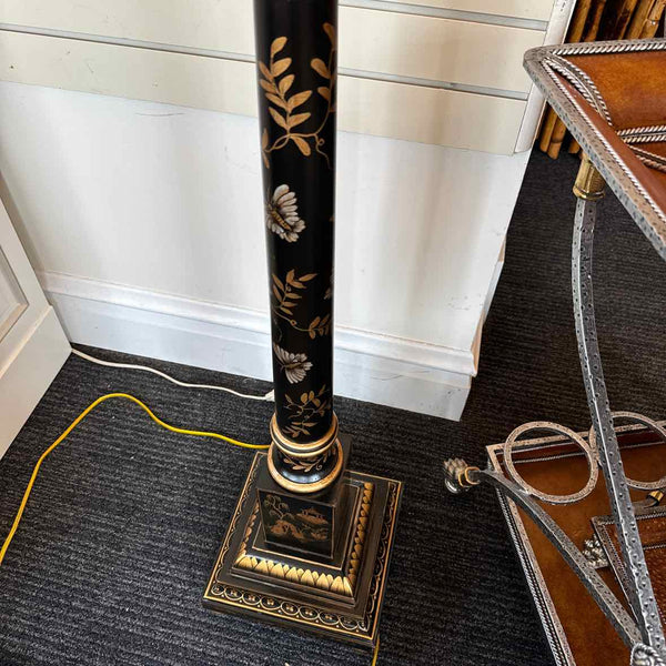 Black Floral Chelsea House Floor Lamp