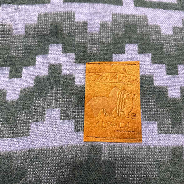 Purple/Grey Alpaca Throw