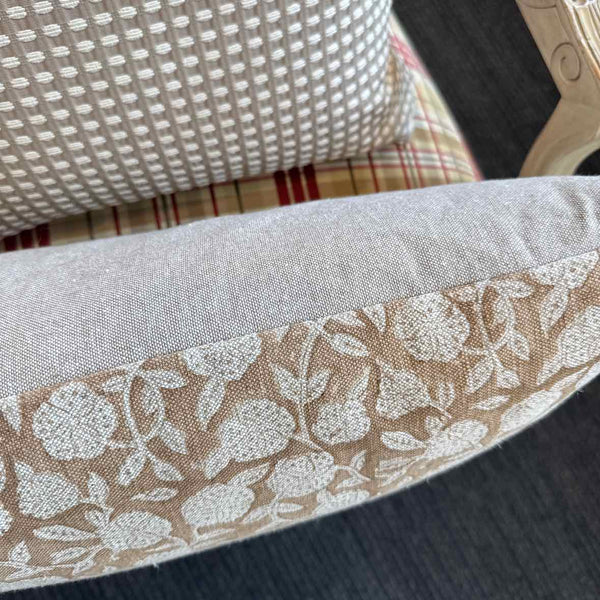 Taupe & Tan Rectangular Pillow