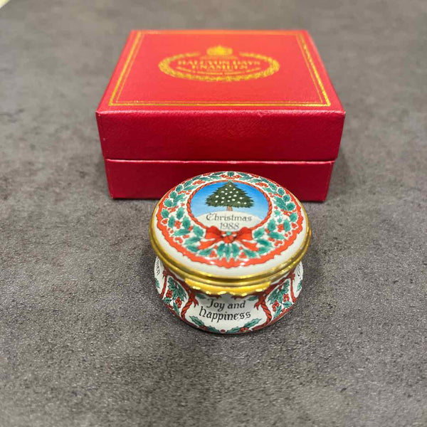 Halcyon Enamel Christmas Box
