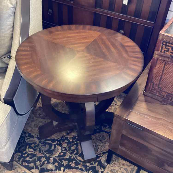 Hooker Pedestal Base Side Table