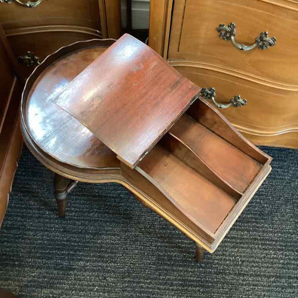 Vintage Side Table With Storage