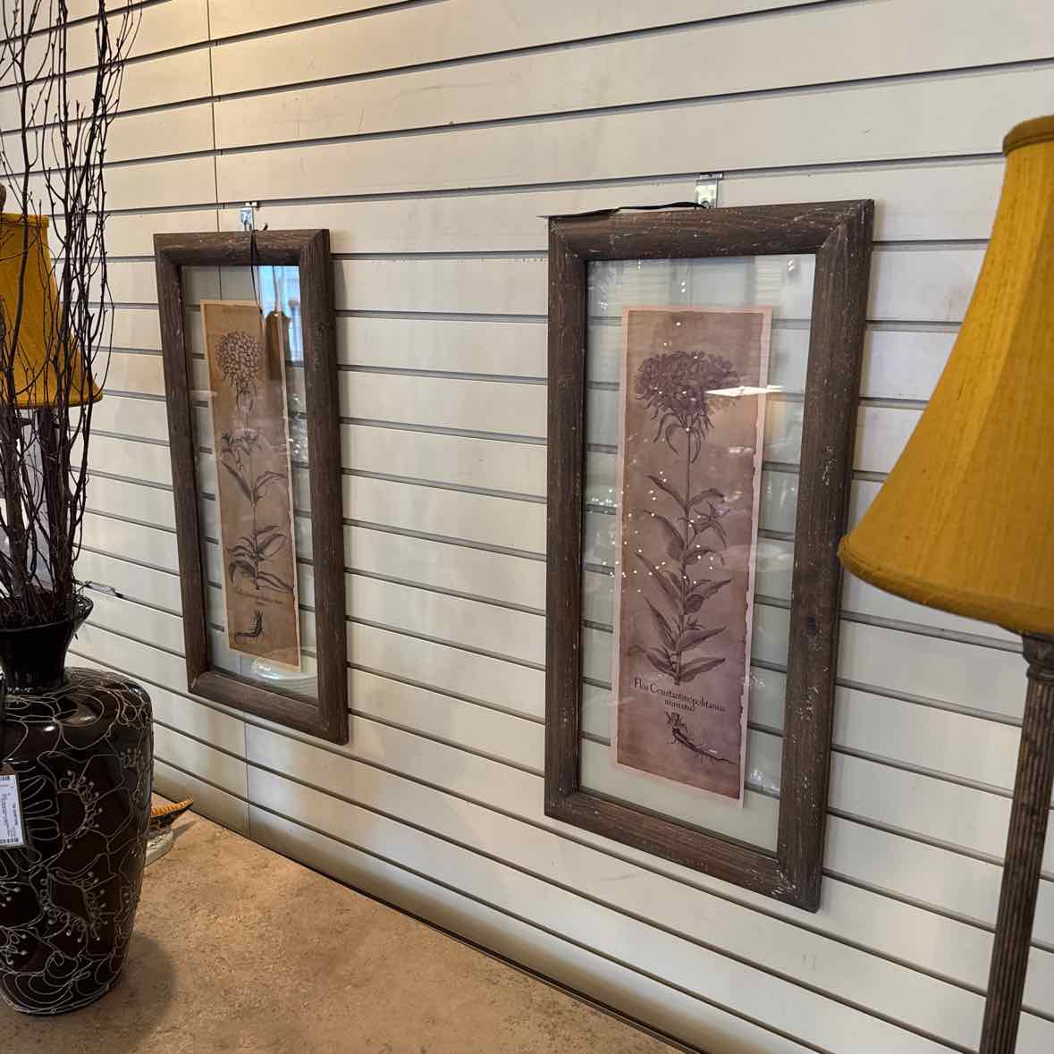 Pair Of Framed Floral Prints