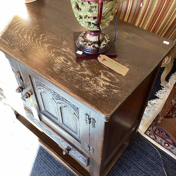 Vintage Ethan Allen Oak Server