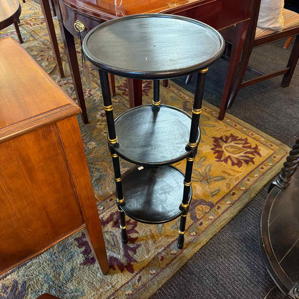 Black/Gold Rd Side Table