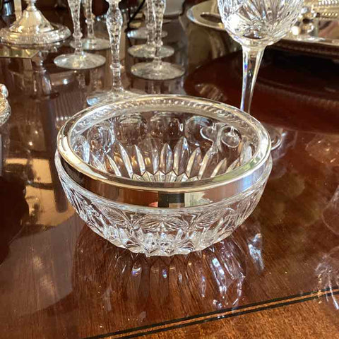 Crystal & Silverplate Bowl