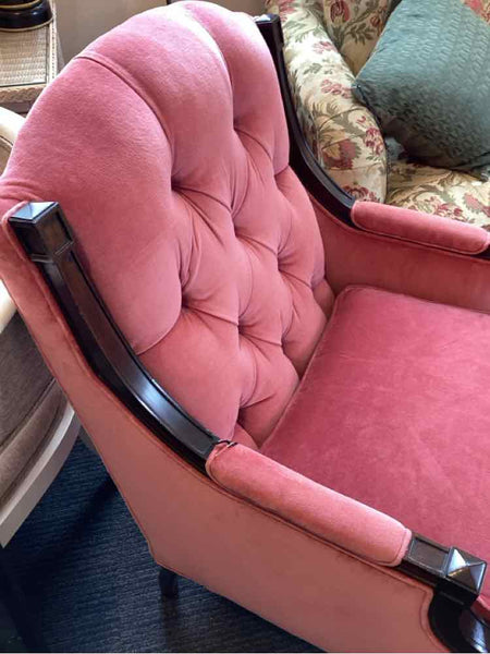 Hickory Chair Raspberry Velvet Chair