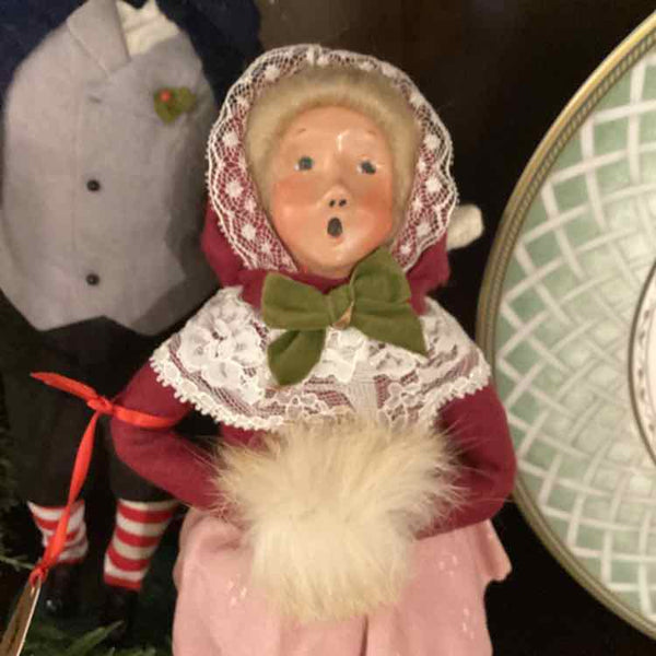 Byer's Choice Girl Caroler with Muff