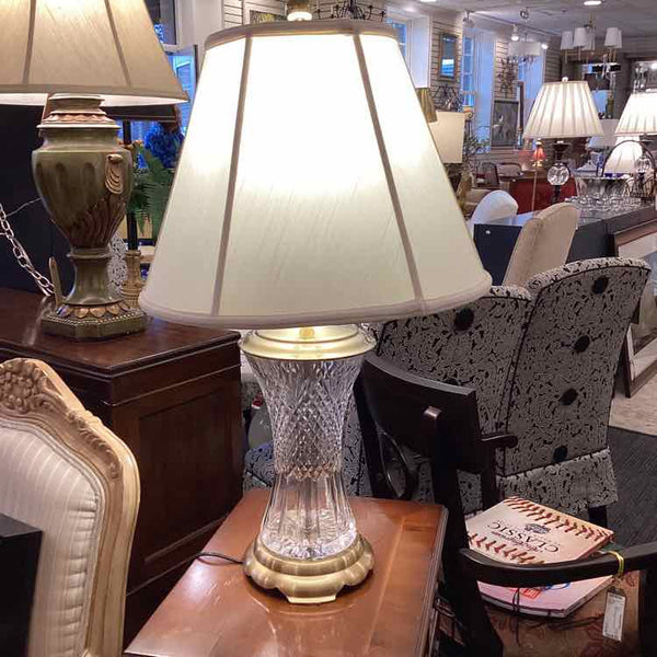 Crystal & Brass Lamp