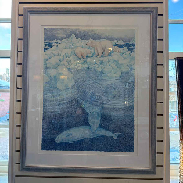 Framed Polar Bear Print