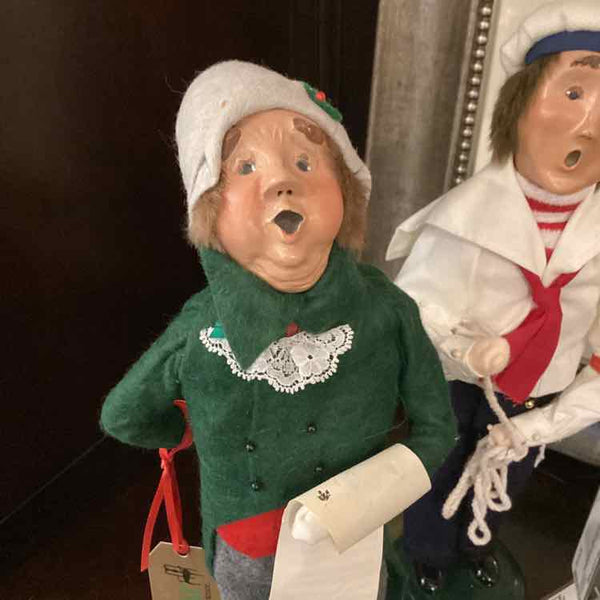 Byer's Choice Boy Caroler with Sheet Music