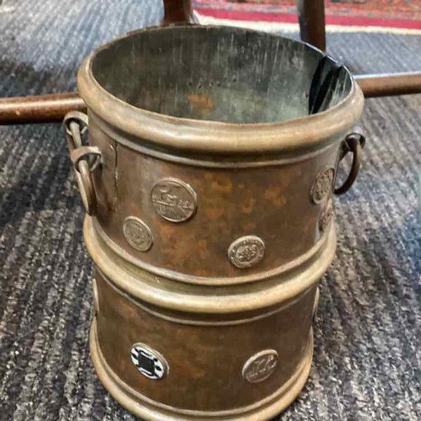 Small Hammered Copper Bucket