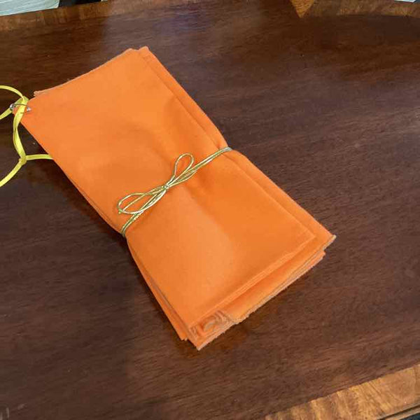 Set of 6 Orange Napkins