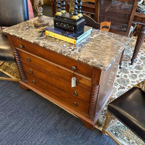 Marble Top Barley Twist Dresser