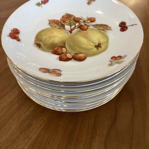 10 Bavarian Fruit Plates - Seltman