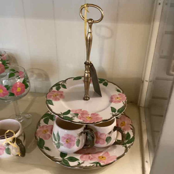 Franciscan "Desert Rose" Two Tiered Tray