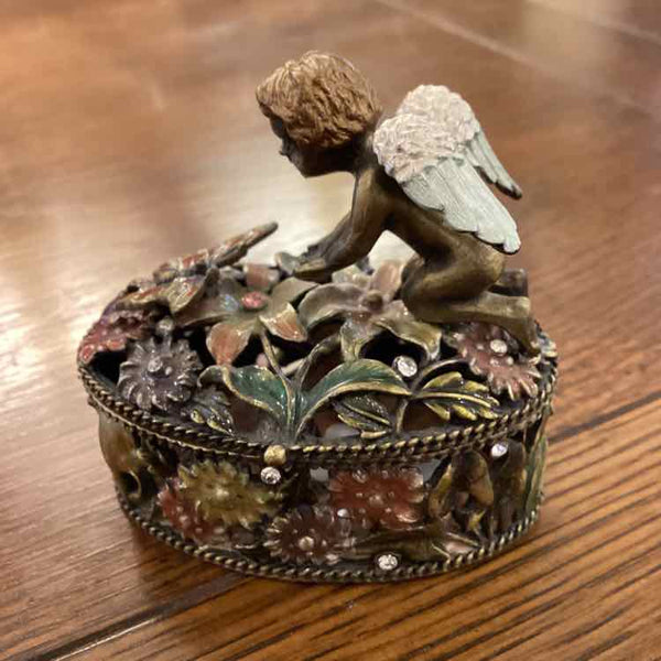 Angel & Butterfly Trinket Box