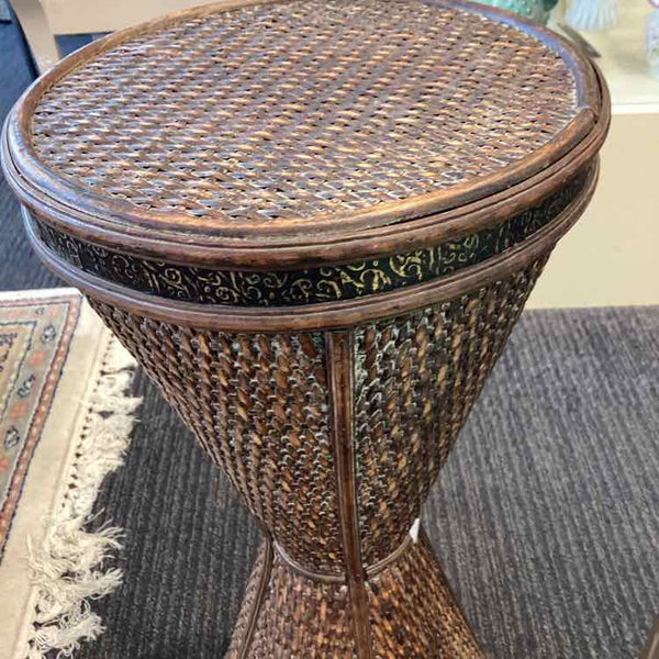 Hourglass Shapped Rattan Plantstand