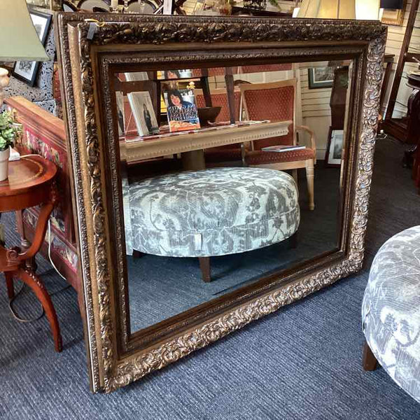Large Mirror with Bronze Frame