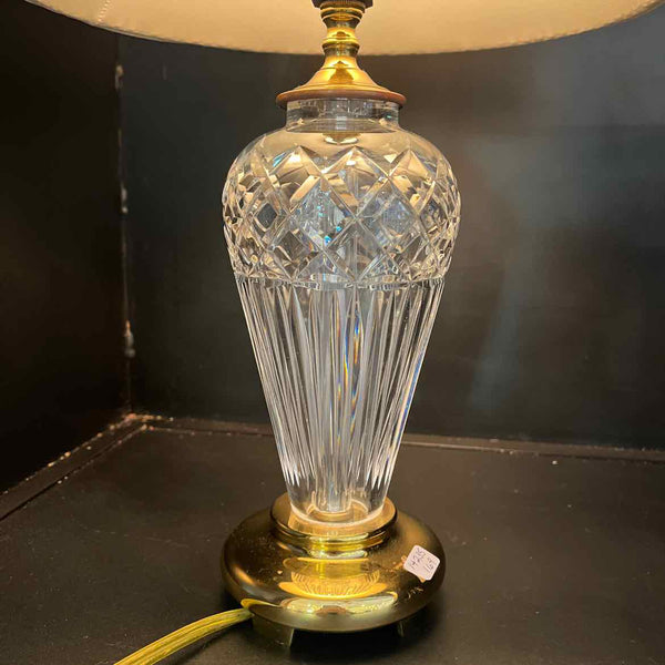 Waterford Lamp with Gold Base