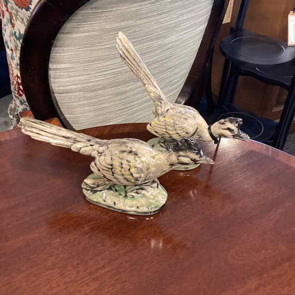 Pair Of Ceramic Road Runners