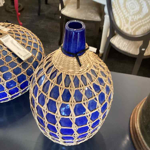 Rattan Wrapped Vase