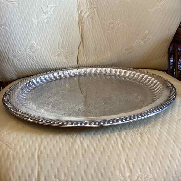 Round Silver Tray