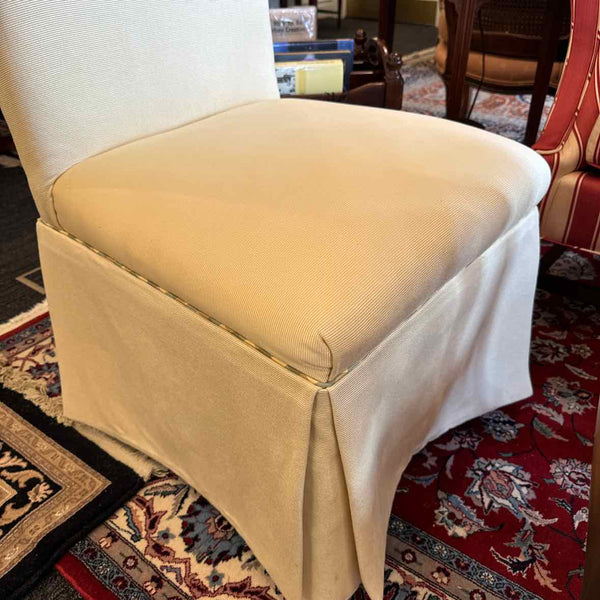 Four Cream  Slipper Chairs