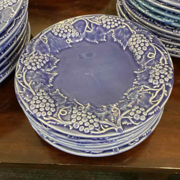 Blue Bordallo Pinheiro Saladr Plates - Set of 6
