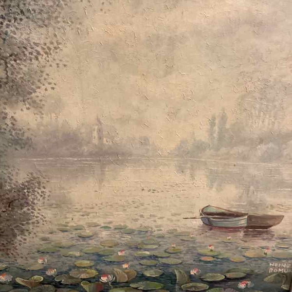 Waterlily Oil Painting by Heinz Romunde