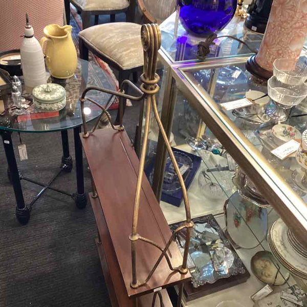Iron and Wood Wall Mount Display Shelf (Tassel Foot)