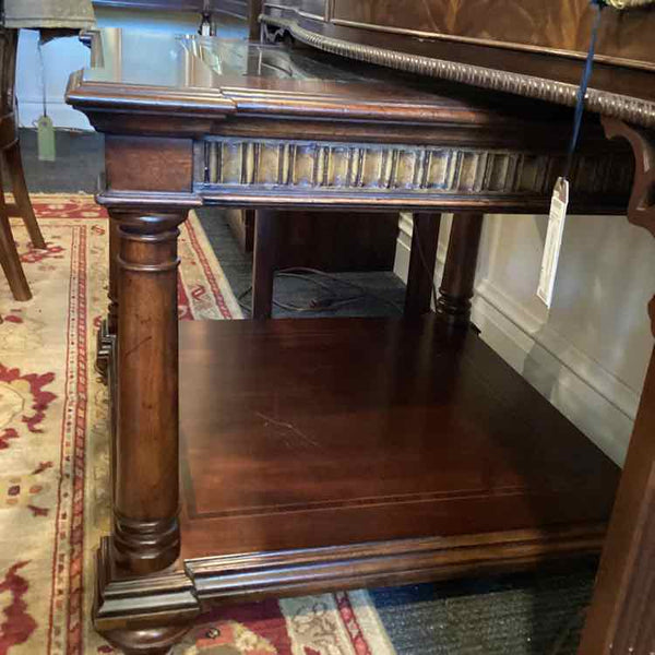 Square Glass Top Side Table