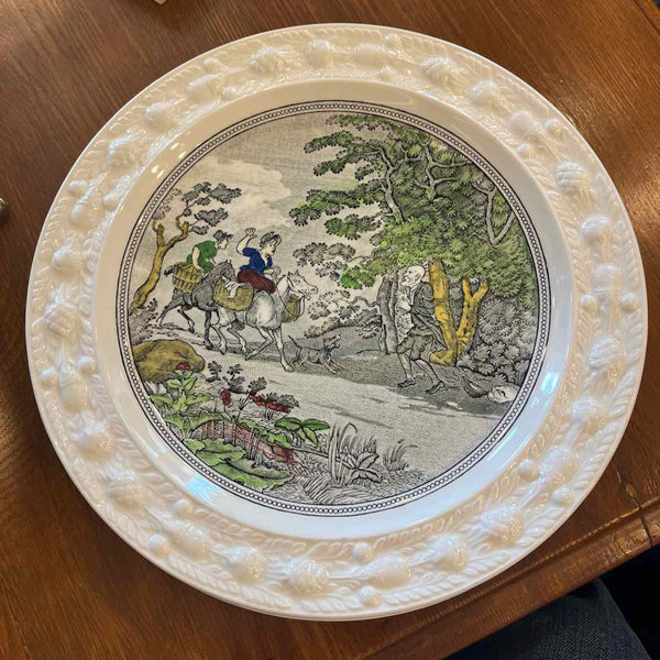 5 Ironstone Picturesque Plates