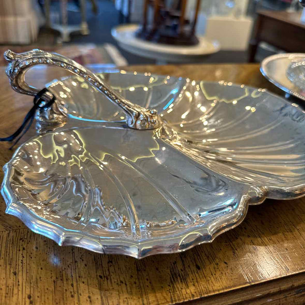 Silverplate Leaf Dish