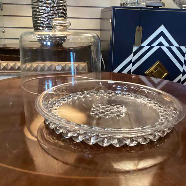 Glass Cake Plate With Dome