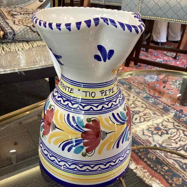 Ceramic Floral Pitcher