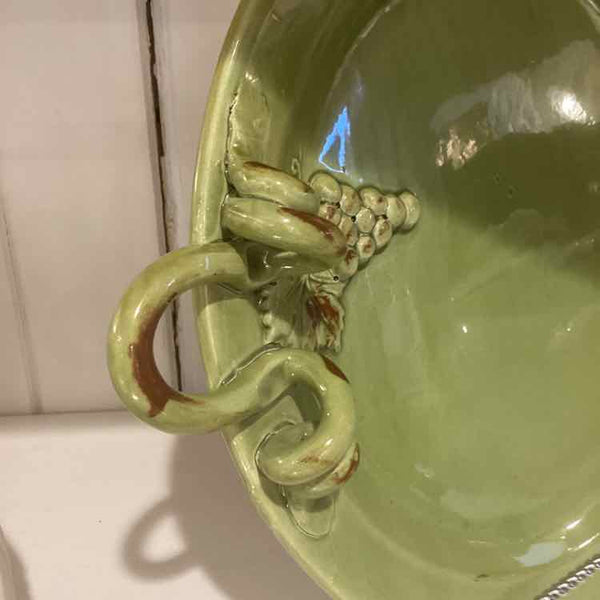 Ceramic Grape Green Serving Tray (Arte Italica)