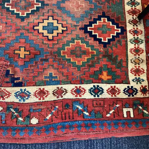 Antique Kilm Geometric Pattern Rug