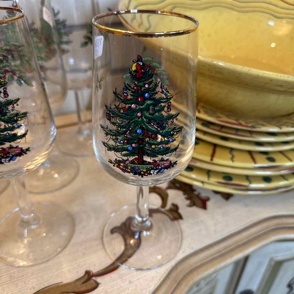 Ten Spode Wine Glasses