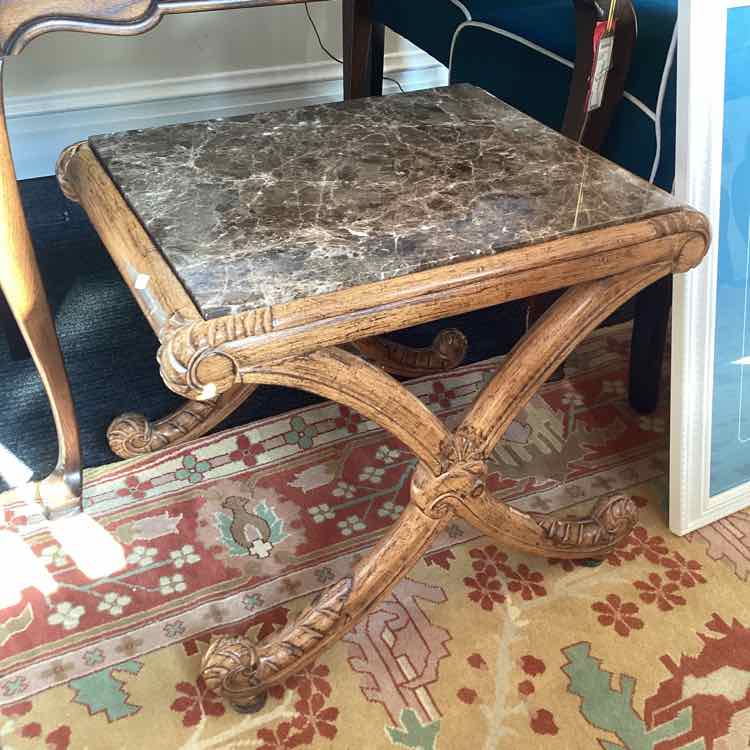 Marble Top Side Table