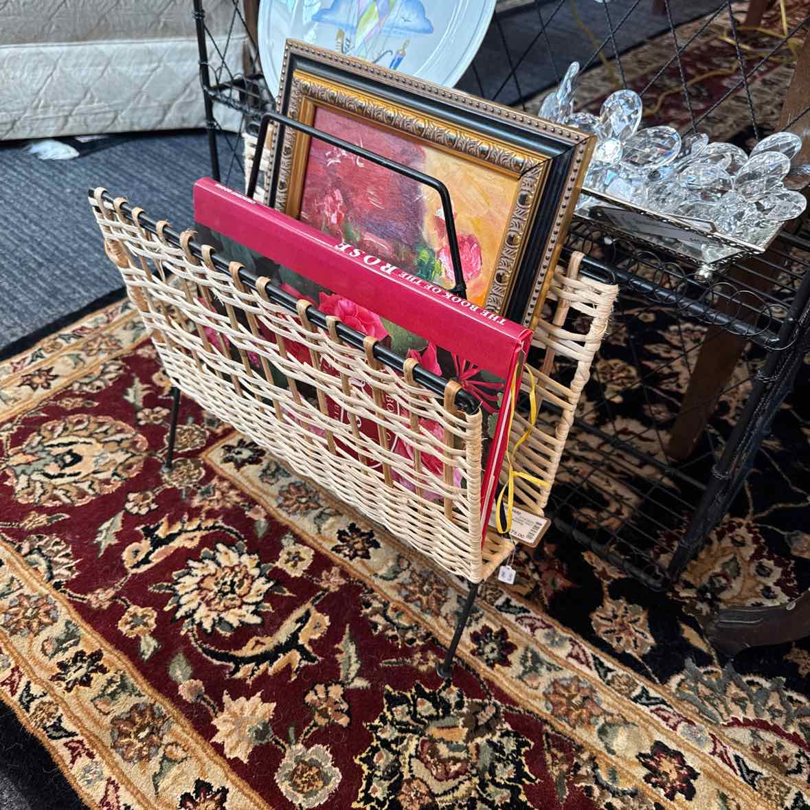 Rattan Magazine Rack